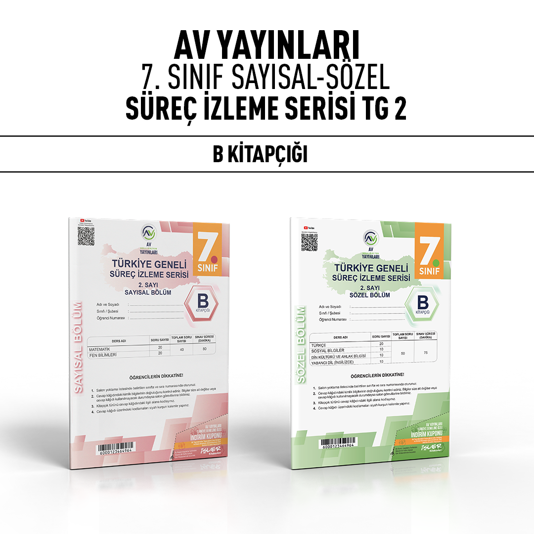 AV YAY. 07.SINIF TÜRKİYE GENELİ SAY/SÖZ 2-B -24-25